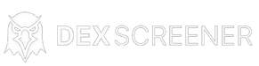 the logo for dexscreener is shown on a white background